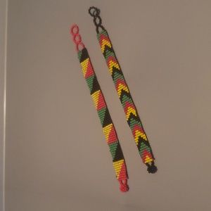 Beaded adjustable bracelets